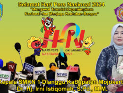 Kepala SMKN 1 Dlanggu Kabupaten Mojokerto Mengucapkan Selamat Hari Pers Nasional 2024