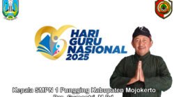 Kepala SMPN 1 Pungging Kabupaten Mojokerto Mengucapkan Selamat Hari Guru Nasional 2025