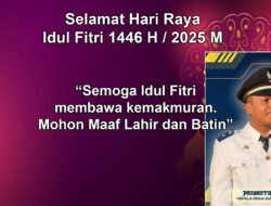 Kepala Desa Sukoanyar Mengucapkan Selamat Hari Raya Idul Firi 1446 H