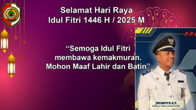 Kepala Desa Sukoanyar Mengucapkan Selamat Hari Raya Idul Firi 1446 H