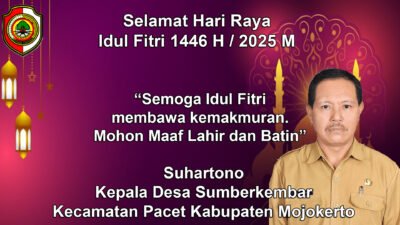 Kepala Desa Sumberkembar Mengucapkan Selamat Hari Raya Idul Firi 1446 H