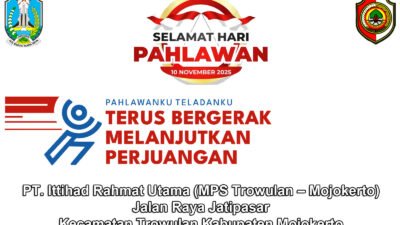 PT. Ittihad Rahmat Utama (MPS Trowulan – Mojokerto) Mengucapkan Selamat Hari Pahlawan 10 November 2025