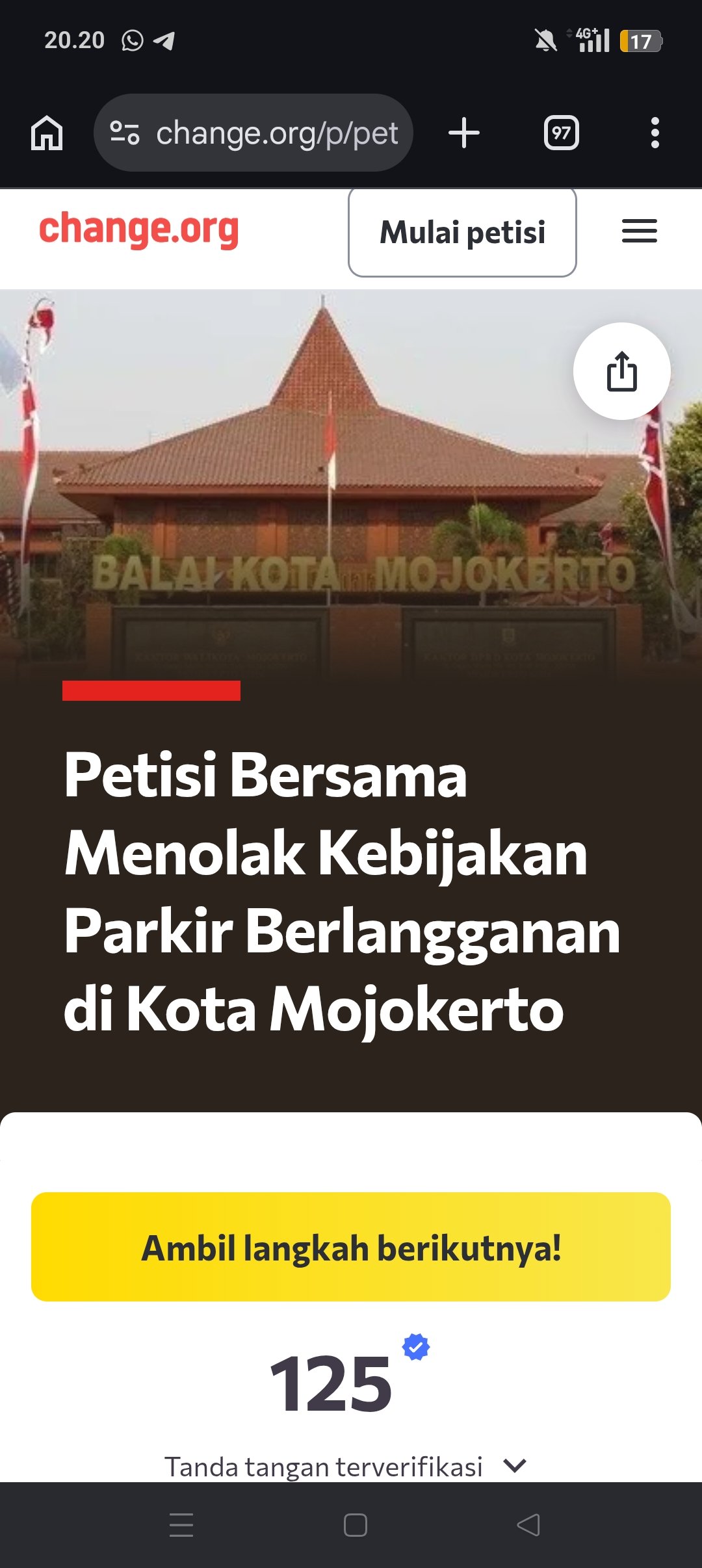 Petisi Advokat Hanum Guncang Parkir Berlangganan Kota Mojokerto