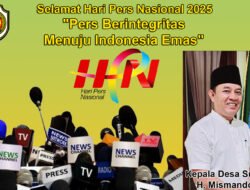 Kepala Desa Sugeng Mengucapkan Selamat Hari Pers Nasional 2025