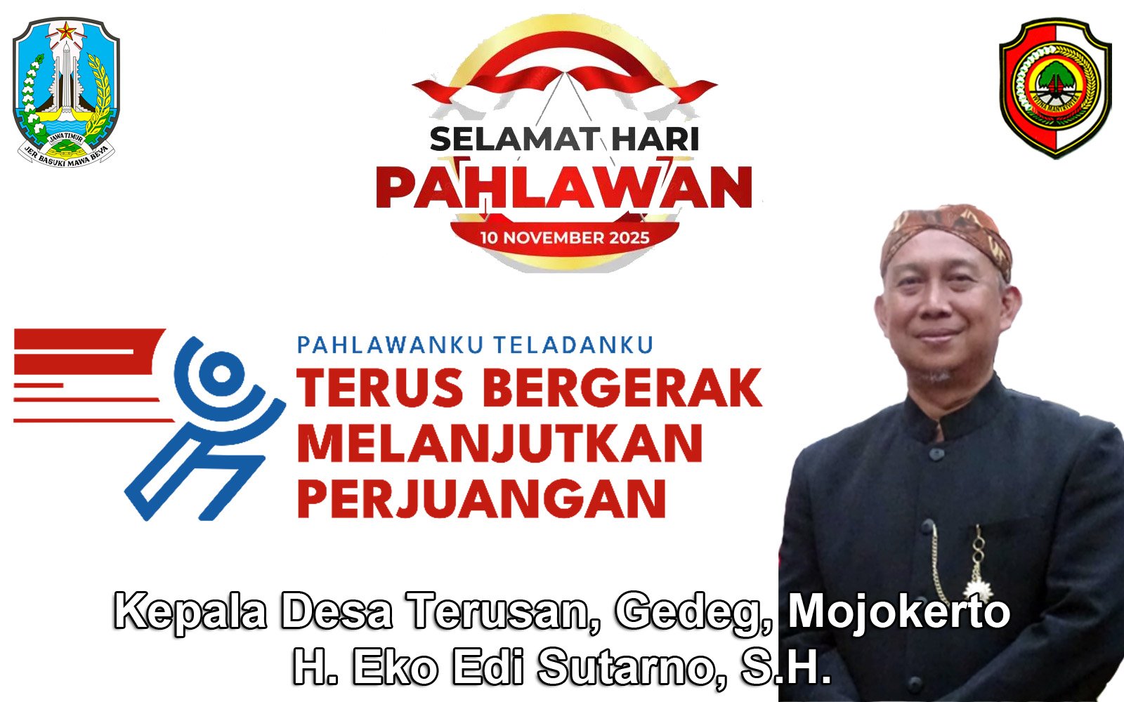 Kepala Desa Terusan Mengucapkan Selamat Hari Pahlawan 10 November 2025