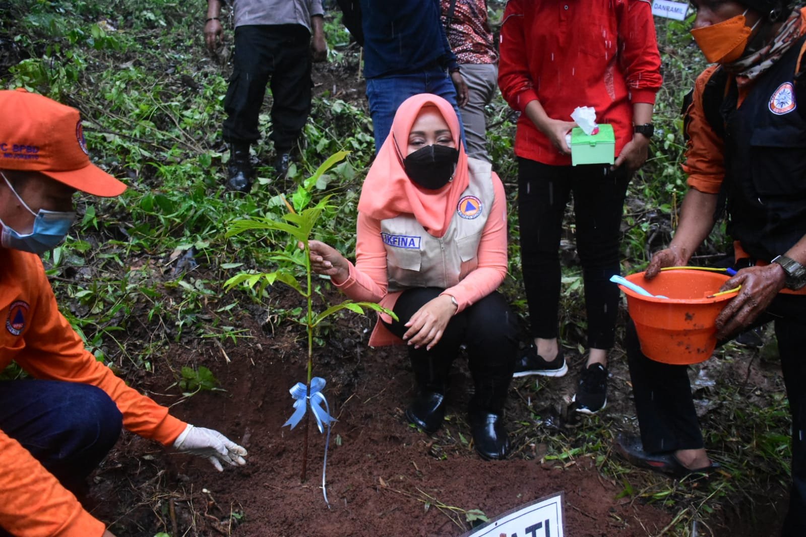 Bupati Mojokerto Pimpin Aksi Tanam Pohon