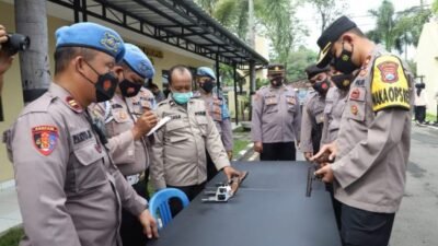 Polres Mojokerto Gelar Operasi Senpi dan Kelengkapan Personel