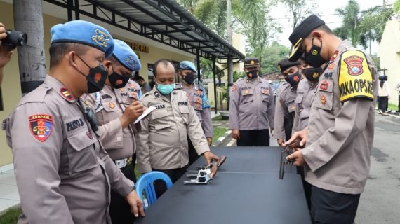 Polres Mojokerto Gelar Operasi Senpi dan Kelengkapan Personel