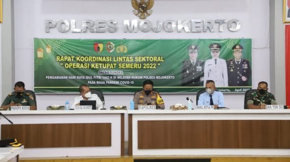 Polres Mojokerto Gelar Rakor Lintas Sektoral Operasi Ketupat Semeru 2022