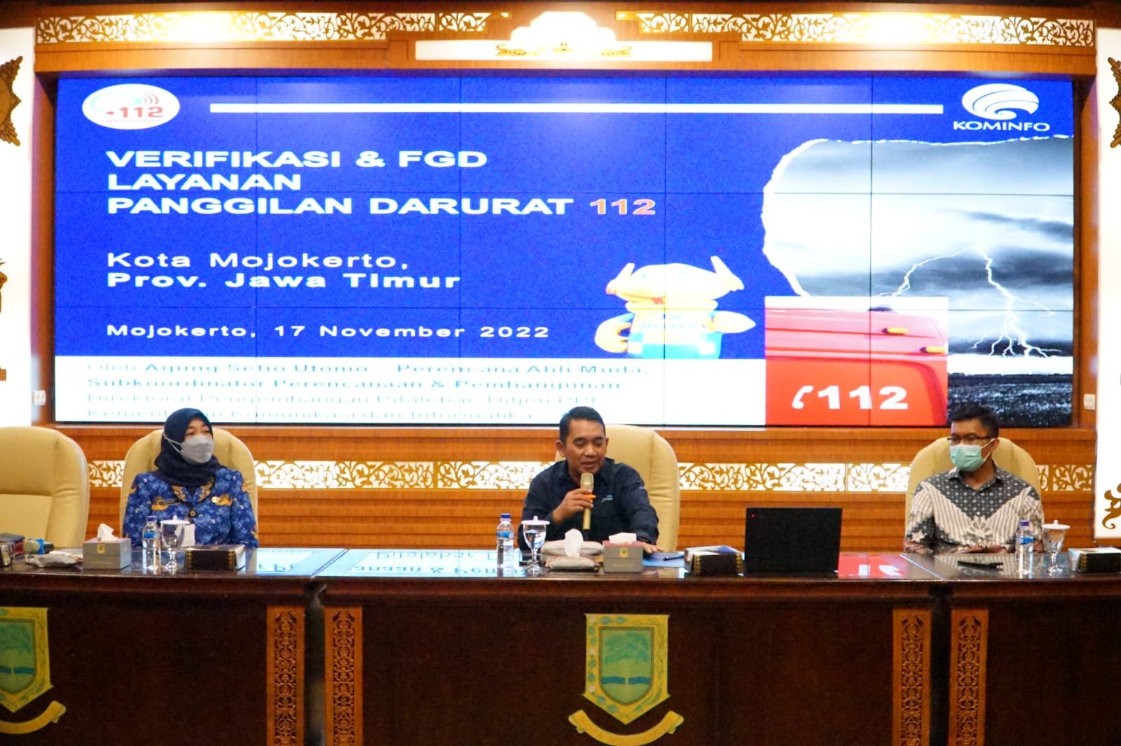 Jelang Aktivasi Call Center 112, Diskominfo Kota Mojokerto FGD dengan Kemenkominfo RI