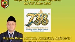 Kepala Desa Bangun, Pungging, Mojokerto Mengucapkan Dirgahayu Kabupaten Mojokerto ke-733 Tahun 2026