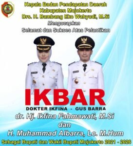 Kepala Bapenda Kabupaten Mojokerto Mengucapkan Selamat dan Sukses Atas Pelantikan IKBAR