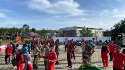 Polres Bengkulu Utara Gelar Olahraga Bersama