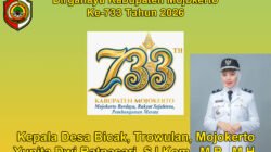Kepala Desa Bicak, Trowulan, Mojokerto Mengucapkan Dirgahayu Kabupaten Mojokerto ke-733 Tahun 2026