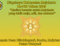 Kepala Desa Blimbingsari Mengucapkan Dirgahayu Kabupaten Mojokerto Ke-732 Tahun