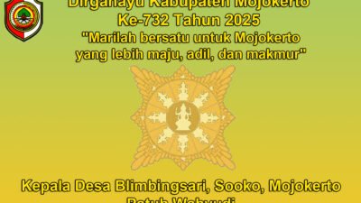 Kepala Desa Blimbingsari Mengucapkan Dirgahayu Kabupaten Mojokerto Ke-732 Tahun