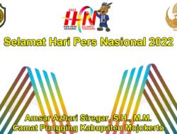 Camat Pungging Amsar Azhari Siregar, S.H., M.M.  Mengucapkan Selamat Hari Pers 2022