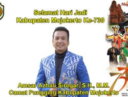 Camat Pungging Kabupaten Mojokerto Mengucapkan Selamat Hari Jadi Kabupaten Mojokerto Ke-730