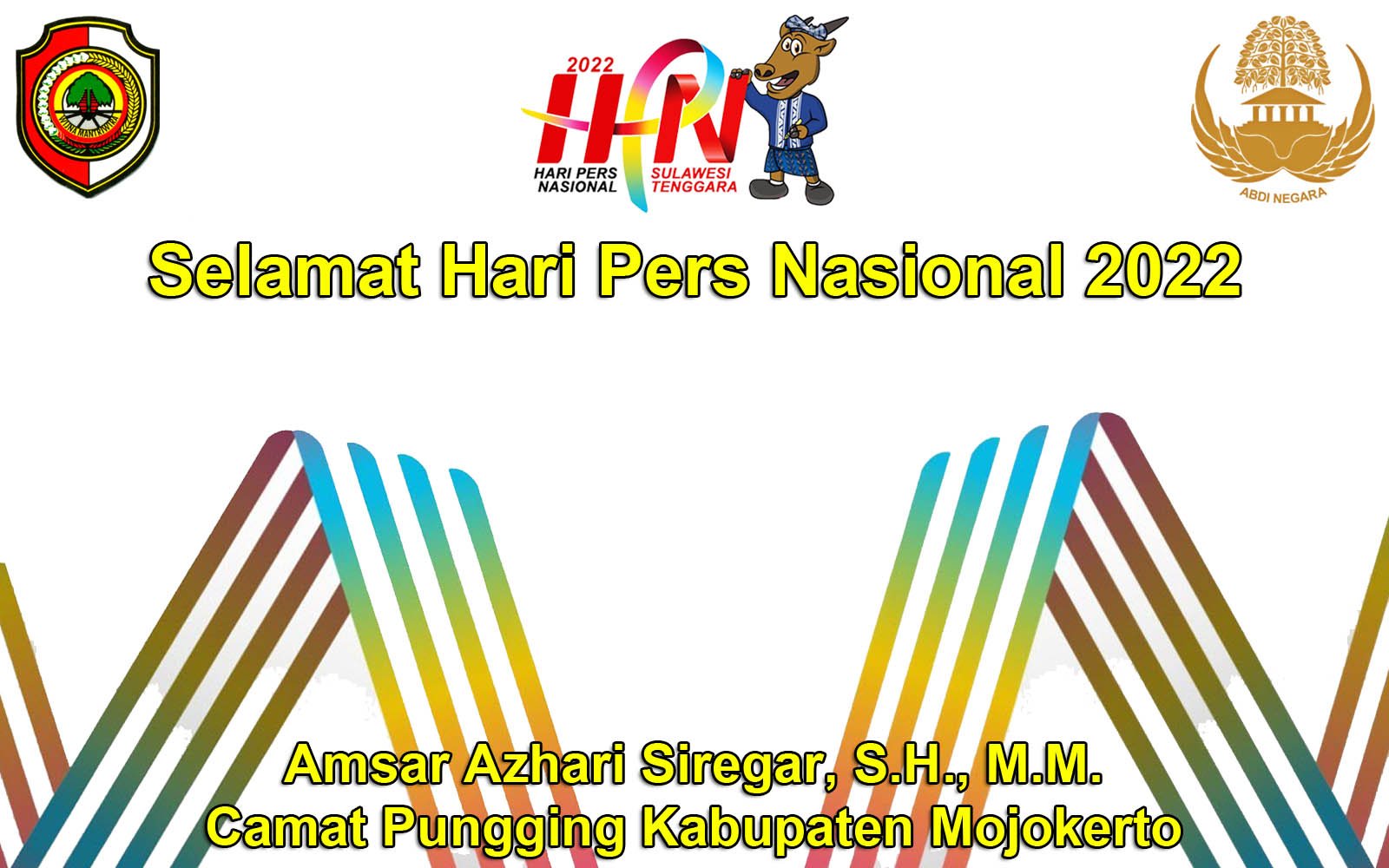 Camat Pungging Amsar Azhari Siregar, S.H., M.M. Mengucapkan Selamat Hari Pers 2022