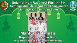 Kepala Desa Cepokolimo, Pacet, Mojokerto Mengucapkan Selamat Hari Raya Idul Fitri 1447 H