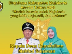 Kepala Desa Cepokolimo Mengucapkan Dirgahayu Kabupaten Mojokerto Ke-732 Tahun 2025