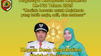 Kepala Desa Cepokolimo Mengucapkan Dirgahayu Kabupaten Mojokerto Ke-732 Tahun 2025