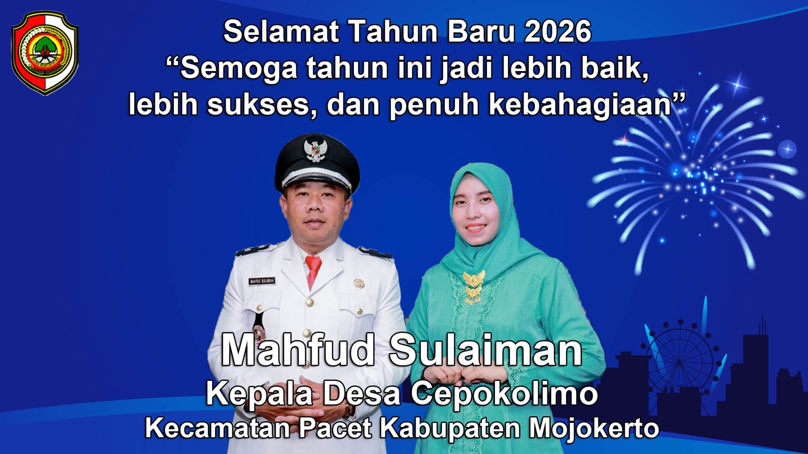 Kepala Desa Cepokolimo, Pacet, Mojokerto Mengucapkan Selamat Tahun Baru 2026