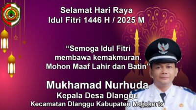 Kepala Desa Dlanggu Mengucapkan Selamat Hari Raya Idul Firi 1446 H