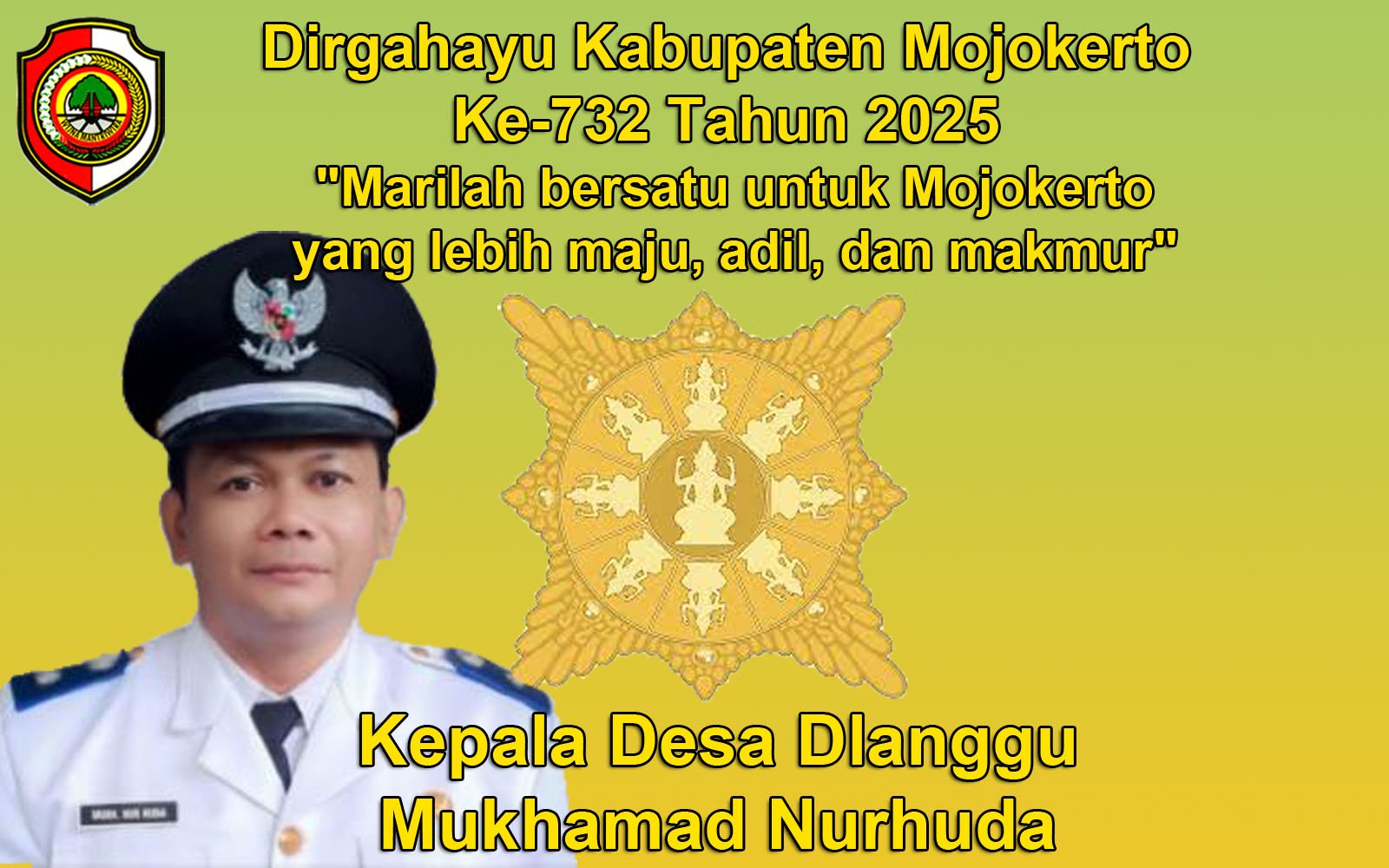 Kepala Desa Dlanggu Mengucapkan Dirgahayu Kabupaten Mojokerto Ke-732 Tahun 2025