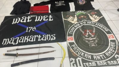 Kapolsek Ngoro Amankan 4 Remaja yang Diduga Anggota Gangster Salvador dan Gangster Kampung Timur