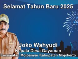 Kepala Desa Gayaman Mengucapkan Selamat Tahun Baru 2025