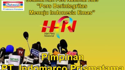 Pimpinan PT. Indomarco Prismatama Mengucapkan Selamat Hari Pers Nasional 2025
