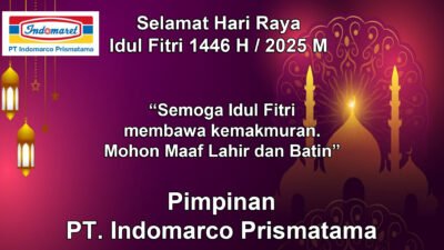 PT. Indomarco Prismatama Mengucapkan Selamat Hari Raya Idul Firi 1446 H