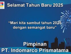Pimpinan PT. Indomarco Prismatama Mengucapkan Selamat Tahun Baru 2025