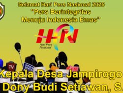Kepala Desa Jampirogo Mengucapkan Selamat Hari Pers Nasional 2025