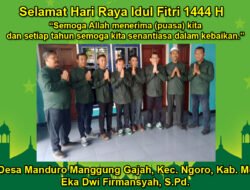 Kepala Desa Manduro Manggung Gajah Mengucapkan Selamat Hari Raya Idul Fitri 1444 H