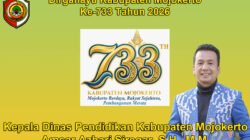 Kepala Dinas Pendidikan Kabupaten Mojokerto Mengucapkan Dirgahayu Kabupaten Mojokerto ke-733 Tahun 2026