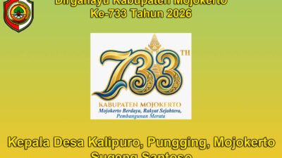 Kepala Desa Kalipuro, Pungging, Mojokerto Mengucapkan Dirgahayu Kabupaten Mojokerto ke-733 Tahun 2026