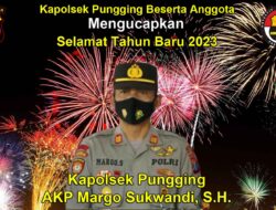 Kapolsek Pungging AKP Margo Sukwandi, S.H. Mengucapkan Selamat Tahun Baru 2023