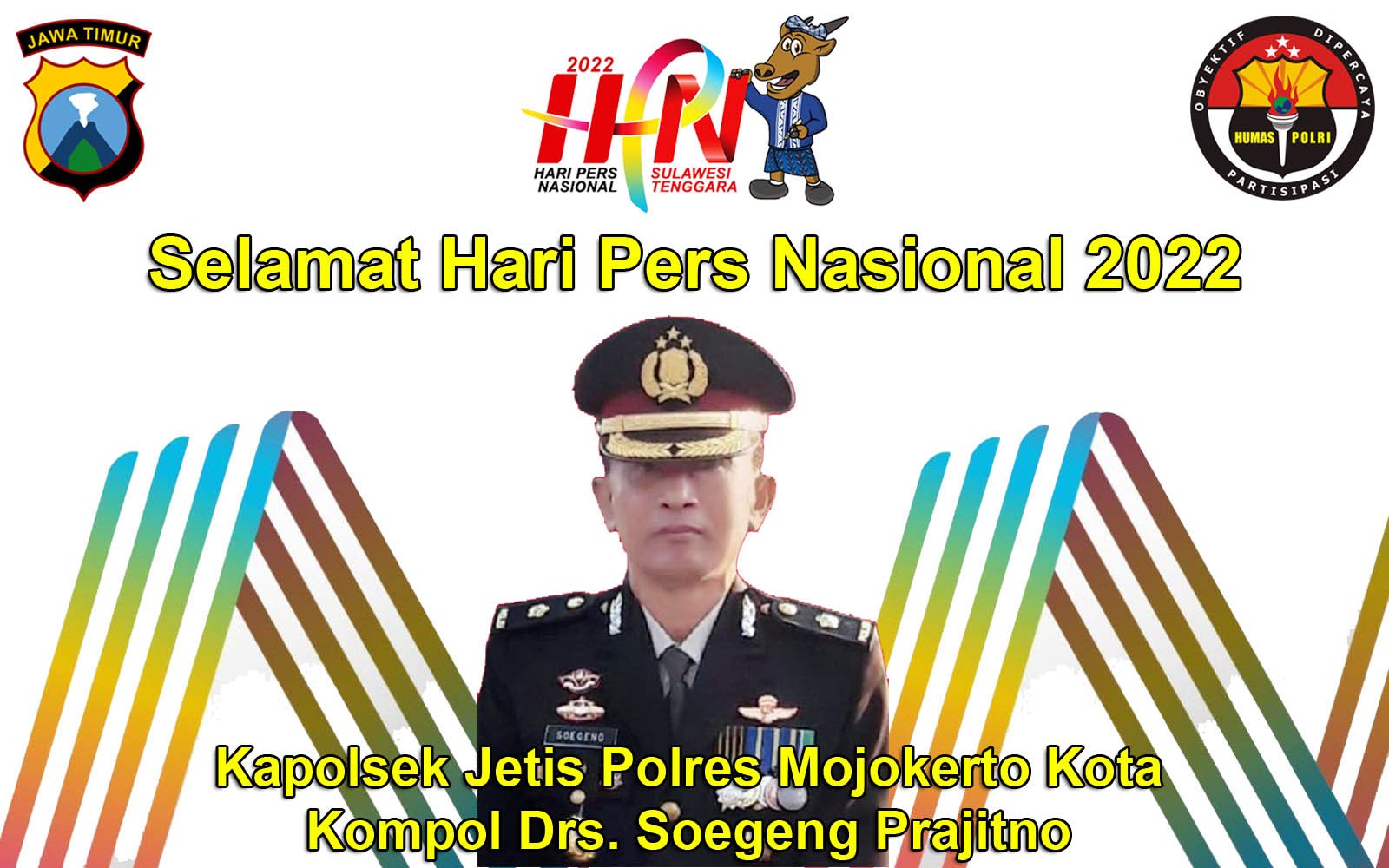 Kapolsek Jetis Kompol Drs. Soegeng Prajitno Mengucapkan Selamat Hari Pers 2022