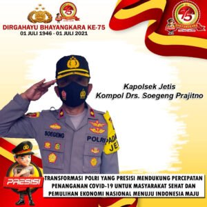 Kapolsek Jetis Mengucapkan Selamat Hari Bhayangkara Ke-75