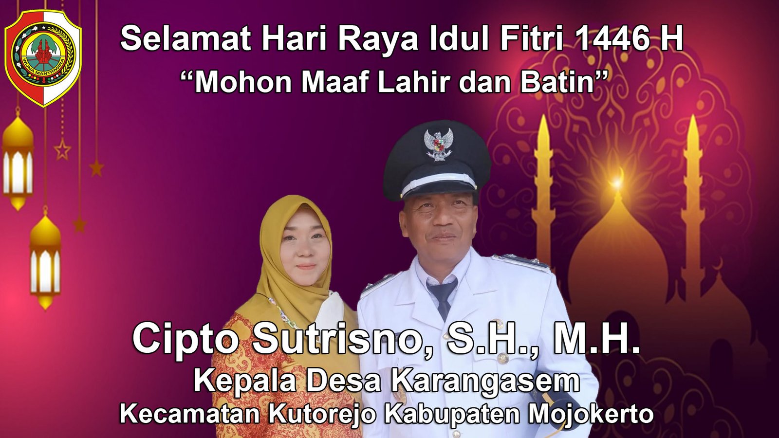 Kepala Desa Karangasem Mengucapkan Selamat Hari Raya Idul Fitri 1446 H