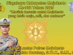 Kasat Lantas Polres Mojokerto Mengucapkan Dirgahayu Kabupaten Mojokerto Ke-732 Tahun