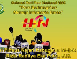 Kasi Pidsus Kejaksaan Negeri Kabupaten Mojokerto Mengucapkan Selamat Hari Pers Nasional 2025
