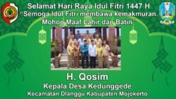 Pemerintah Desa Kedunggede, Dlanggu, Mojokerto Mengucapkan Selamat Hari Raya Idul Fitri 1447 H