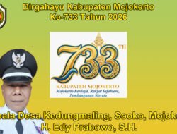 Kepala Desa Kedungmaling, Sooko, Mojokerto Mengucapkan Dirgahayu Kabupaten Mojokerto ke-733 Tahun 2026