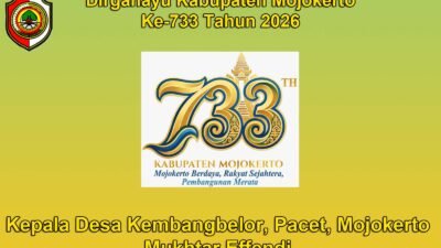 Kepala Desa Kembangbelor, Pacet, Mojokerto Mengucapkan Dirgahayu Kabupaten Mojokerto ke-733 Tahun 2026