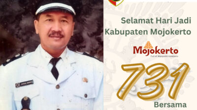 Kepala Desa Klinterejo Mengucapkan Selamat Hari Jadi Kabupaten Mojokerto Ke-731