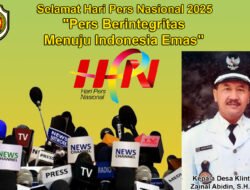 Kepala Desa Klinterejo Mengucapkan Selamat Hari Pers Nasional 2025