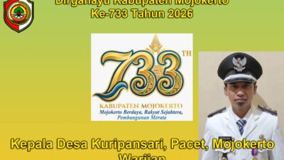 Kepala Desa Kuripansari, Pacet, Mojokerto Mengucapkan Dirgahayu Kabupaten Mojokerto ke-733 Tahun 2026
